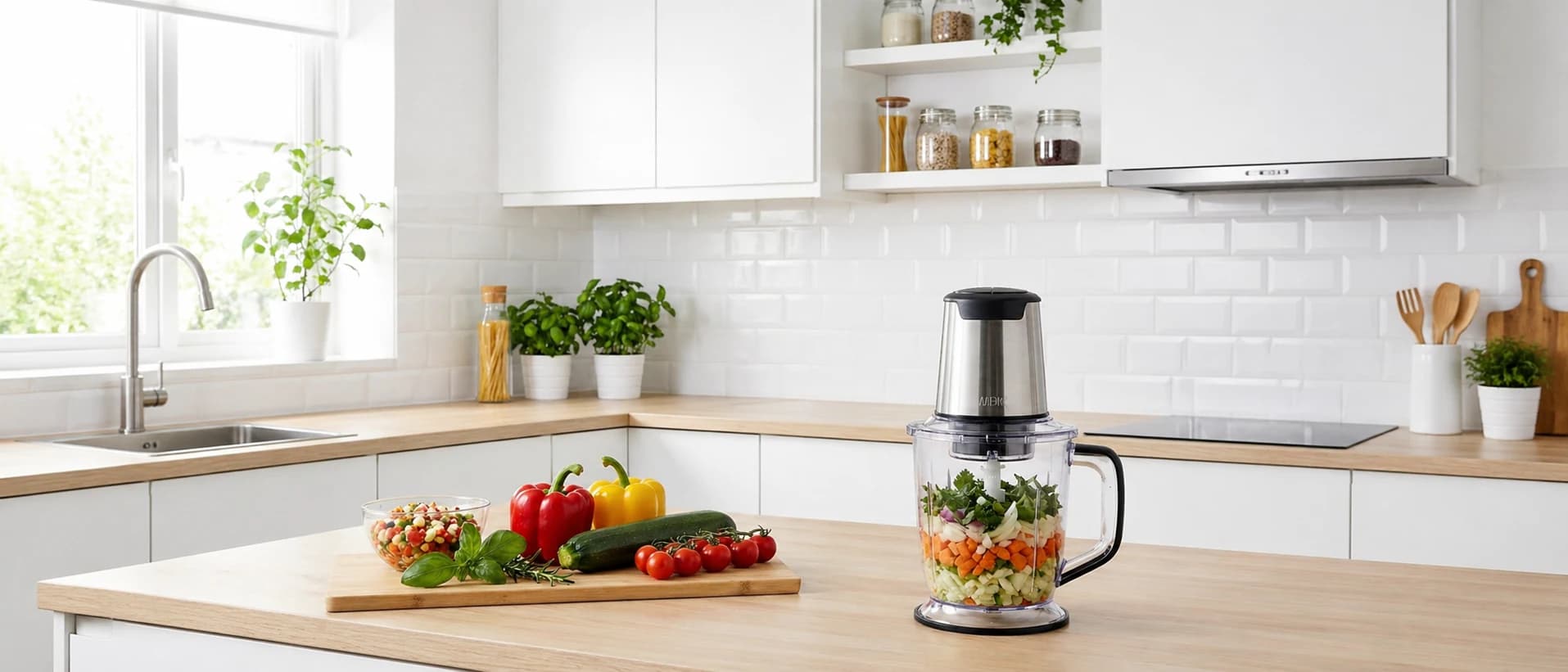 Hachoir Inox 1,5 L — Standard en situation